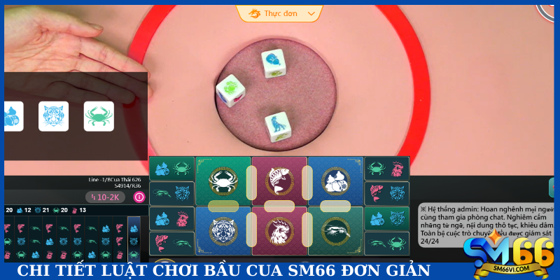Chi tiết luật chơi bầu cua SM66 đơn giản