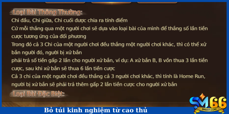 Bỏ túi kinh nghiệm từ cao thủ