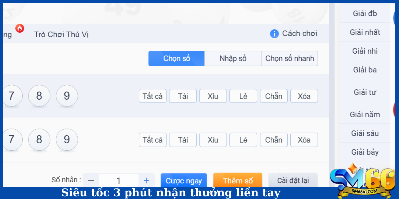 Siêu tốc 3 phút nhận thưởng liền tay